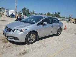 Salvage cars for sale from Copart Pekin, IL: 2015 Honda Civic LX