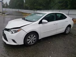 Toyota salvage cars for sale: 2015 Toyota Corolla L