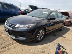 Salvage cars for sale at Elgin, IL auction: 2015 Honda Accord LX