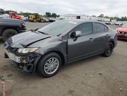 Salvage cars for sale at New Britain, CT auction: 2013 Honda Civic LX