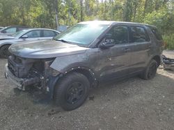 Salvage cars for sale at Cookstown, ON auction: 2017 Ford Explorer Police Interceptor