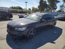 Vehiculos salvage en venta de Copart Sacramento, CA: 2019 BMW 740 I