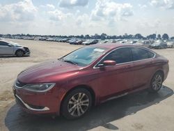 Salvage cars for sale at Sikeston, MO auction: 2015 Chrysler 200 Limited