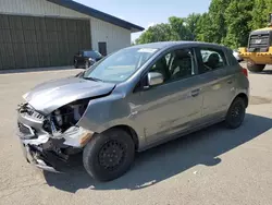 Salvage cars for sale at East Granby, CT auction: 2018 Mitsubishi Mirage ES