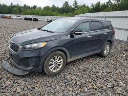 Salvage cars for sale at Windham, ME auction: 2019 KIA Sorento L