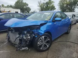 Salvage cars for sale at Bridgeton, MO auction: 2022 Nissan Sentra SV