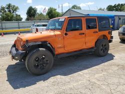 Salvage cars for sale at Wichita, KS auction: 2012 Jeep Wrangler Unlimited Sahara