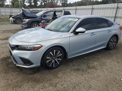 Honda salvage cars for sale: 2022 Honda Civic EX