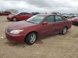 Salvage cars for sale at Amarillo, TX auction: 2004 Toyota Camry LE