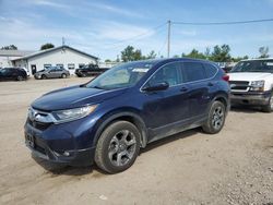 Salvage cars for sale at Pekin, IL auction: 2017 Honda CR-V EXL