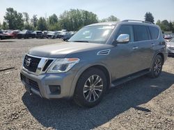 Salvage cars for sale at Portland, OR auction: 2020 Nissan Armada SV