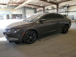 Salvage cars for sale at Eldridge, IA auction: 2015 Chrysler 200 C