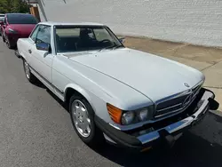 Salvage cars for sale at Sandston, VA auction: 1988 Mercedes-Benz 560 SL