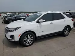 Salvage cars for sale at Grand Prairie, TX auction: 2022 Chevrolet Equinox Premier