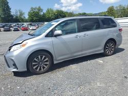 Salvage cars for sale at Grantville, PA auction: 2018 Toyota Sienna LE