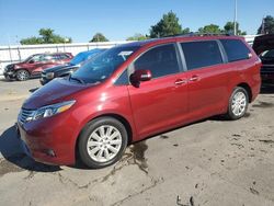 Toyota salvage cars for sale: 2015 Toyota Sienna XLE