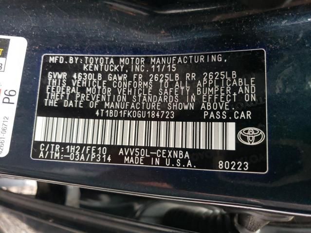 2016 Toyota Camry Hybrid