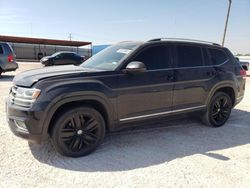 Salvage cars for sale at Andrews, TX auction: 2018 Volkswagen Atlas SEL