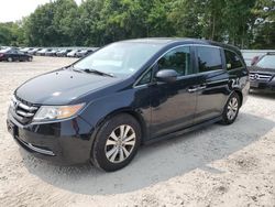 Salvage cars for sale at North Billerica, MA auction: 2015 Honda Odyssey EXL