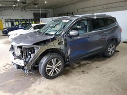 Honda salvage cars for sale: 2017 Honda Pilot EXL