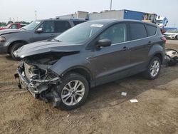 Salvage cars for sale at Woodhaven, MI auction: 2019 Ford Escape SE