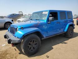 Salvage cars for sale at Brighton, CO auction: 2016 Jeep Wrangler Unlimited Sahara