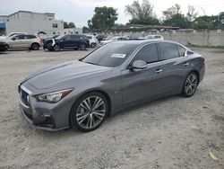 Infiniti salvage cars for sale: 2020 Infiniti Q50 Pure