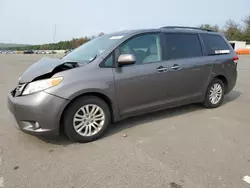 Salvage cars for sale at Brookhaven, NY auction: 2013 Toyota Sienna XLE