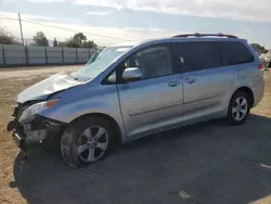 Salvage cars for sale at San Martin, CA auction: 2014 Toyota Sienna LE