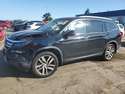 Honda salvage cars for sale: 2017 Honda Pilot Touring