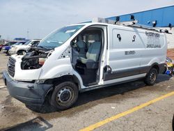 Salvage cars for sale at Woodhaven, MI auction: 2016 Ford Transit T-150