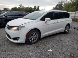 Salvage cars for sale at Riverview, FL auction: 2017 Chrysler Pacifica Touring L