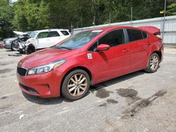 Salvage cars for sale at Austell, GA auction: 2017 KIA Forte LX