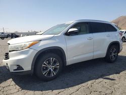 Salvage cars for sale at Colton, CA auction: 2016 Toyota Highlander XLE