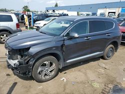 Salvage cars for sale at Woodhaven, MI auction: 2021 Hyundai Santa FE SEL