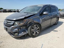 Salvage cars for sale at San Antonio, TX auction: 2015 Honda Odyssey Touring