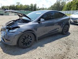 Salvage cars for sale at Riverview, FL auction: 2022 Tesla Model Y