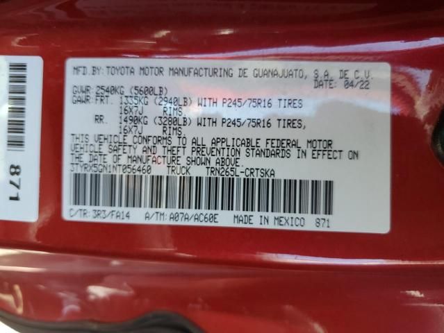 2022 Toyota Tacoma Access Cab