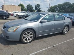 Salvage cars for sale at Moraine, OH auction: 2008 Nissan Maxima SE