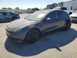 Salvage cars for sale from Copart Sacramento, CA: 2023 Tesla Model 3