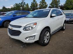 Salvage cars for sale at New Britain, CT auction: 2016 Chevrolet Equinox LT