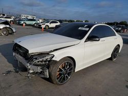 Salvage cars for sale at Grand Prairie, TX auction: 2019 Mercedes-Benz C300