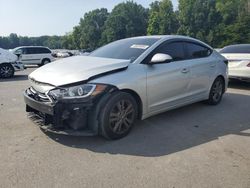 Salvage cars for sale at Glassboro, NJ auction: 2017 Hyundai Elantra SE