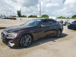 Infiniti salvage cars for sale: 2018 Infiniti Q50 Luxe