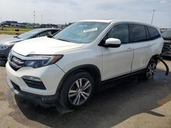 Salvage cars for sale at Woodhaven, MI auction: 2017 Honda Pilot Exln