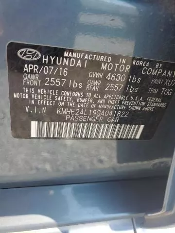 2016 Hyundai Sonata Hybrid