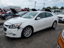 Salvage cars for sale at Chicago Heights, IL auction: 2015 Chevrolet Malibu 2LT