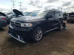 Salvage cars for sale at Elgin, IL auction: 2016 Dodge Durango Limited