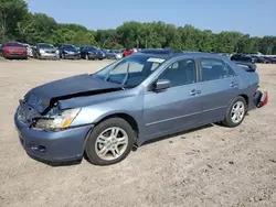 Honda Accord EX salvage cars for sale: 2007 Honda Accord EX