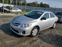 Salvage cars for sale at Spartanburg, SC auction: 2011 Toyota Corolla Base